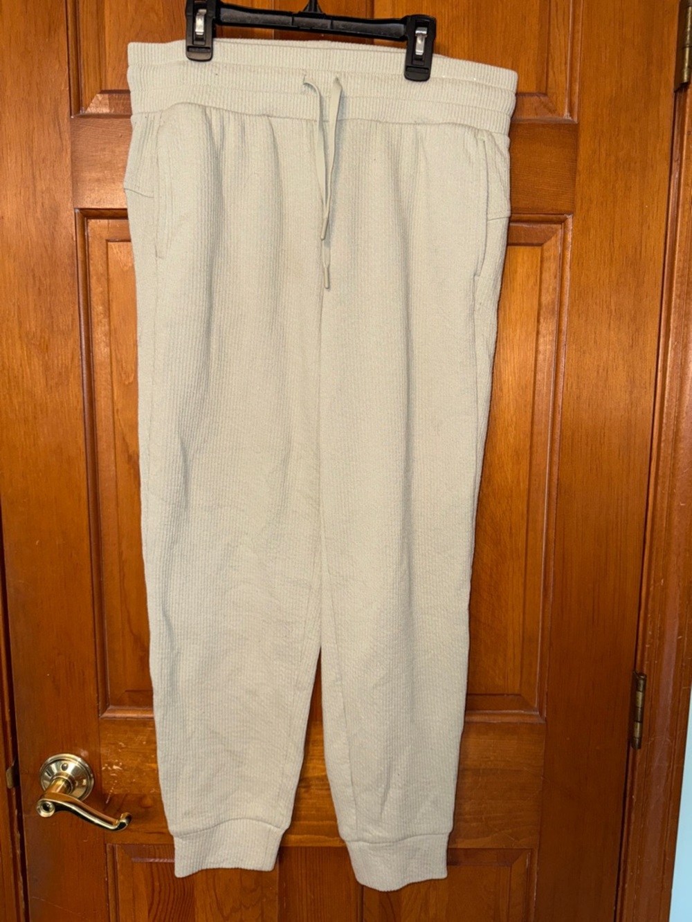 RBX Sage Green Waffle Knit Drawstring Joggers